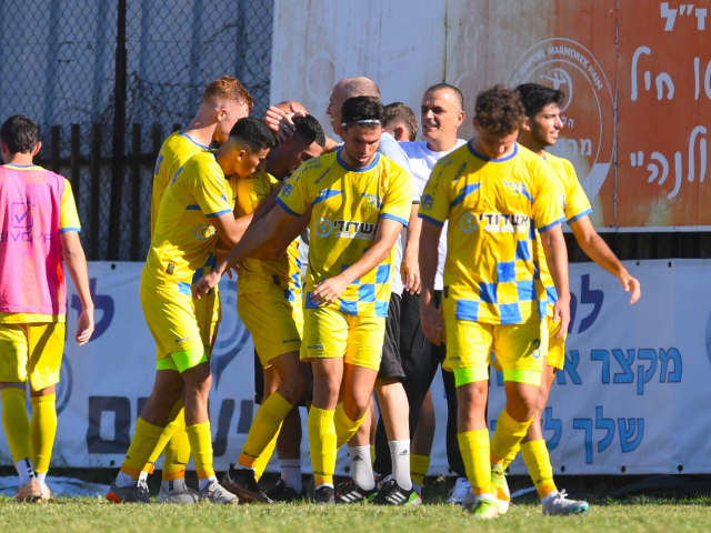 ניצחון באנקר? שחקני מכבי עירוני אשדוד (אבי רביבו)